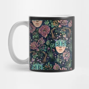 Gothic girl with horns Mug